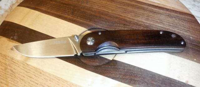 Briceag cu maner din lemn –Liner lock