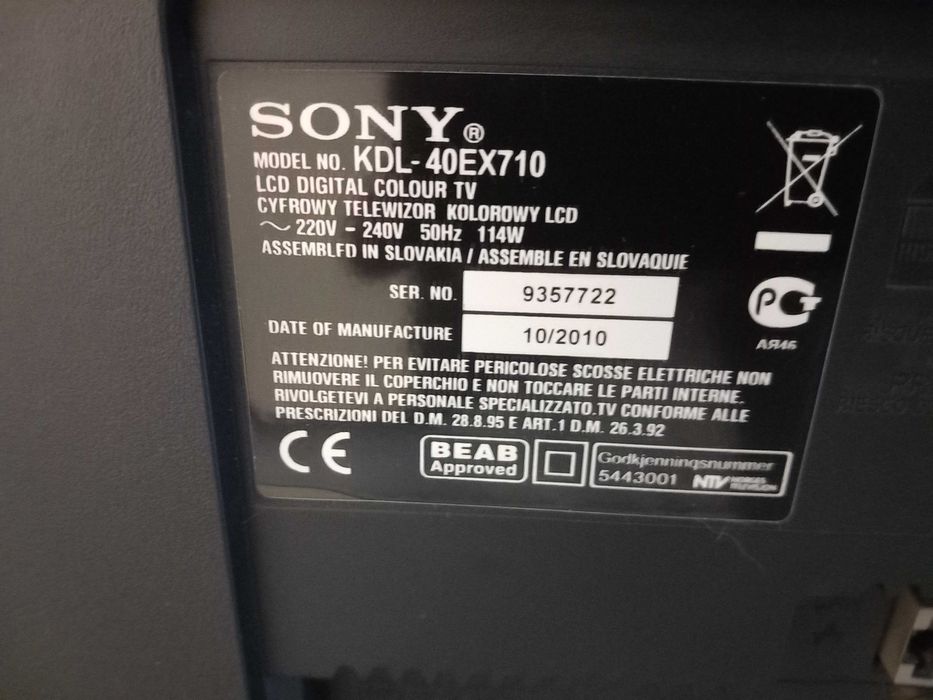 SONY Bravia KDL-40EX710