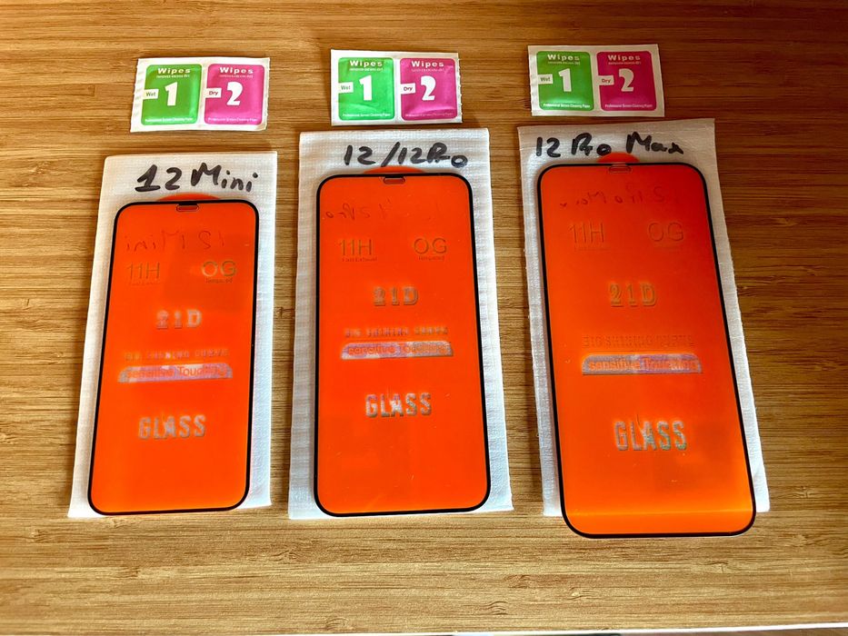 Vand folie sticla fullscreen 21D Iphone Xs Max,11,12,13,14,15 Pro Max