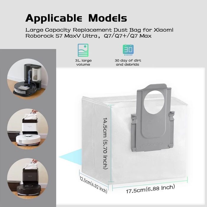 аксесоари roborock за Q7 Max/S7 MaxV Ultra/S7 PRO Ultra, 6 части