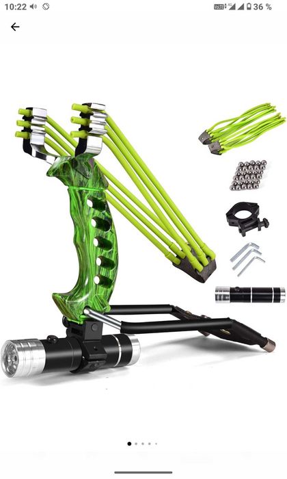 Praștie profesională,design ergonomic,cu laser si suport de mână,nouă