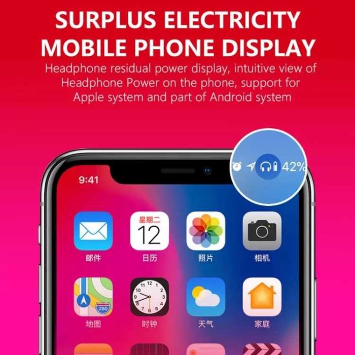 Casca Bluetooth Stereo Super usoara Compatibila iOS, Android Negru Gri