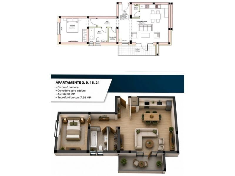 Apartamente noi 2 si 3 camere - Oasis Premium Park Livezeni