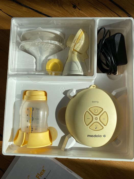 Помпа Медела електрическа с подарък шише, Medela swing flex