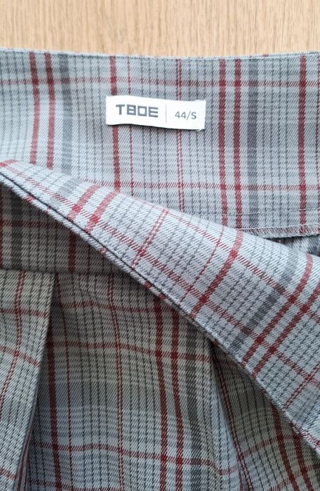 Юбка плесированная клечатая