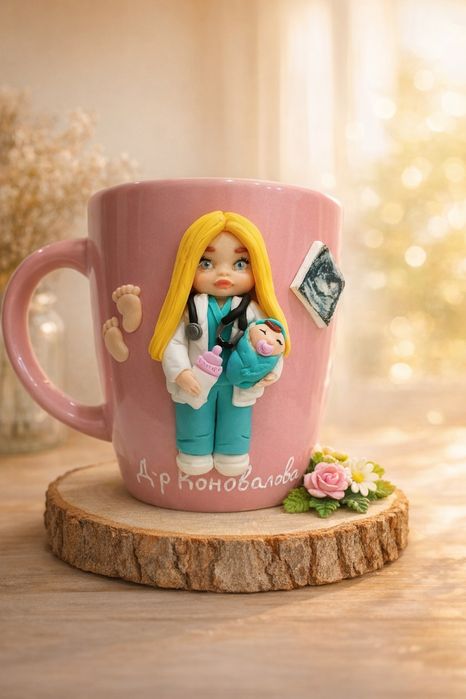 Тематични чаши от полимерна глина