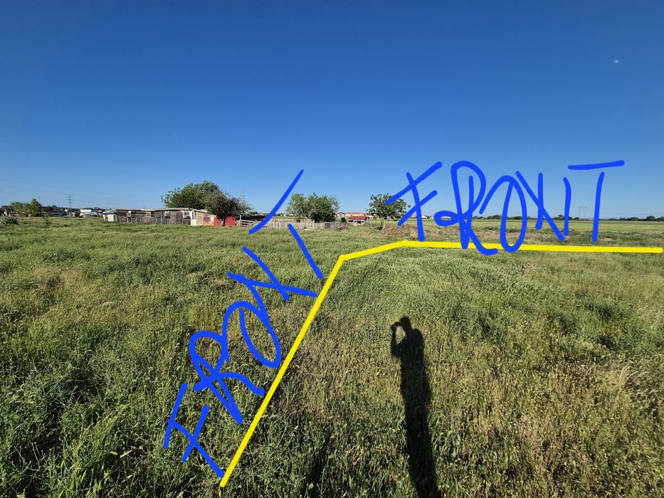 Teren 542 mp Giroc–Chișoda, 2 fronturi, PUZ, P+E+M, proprietar