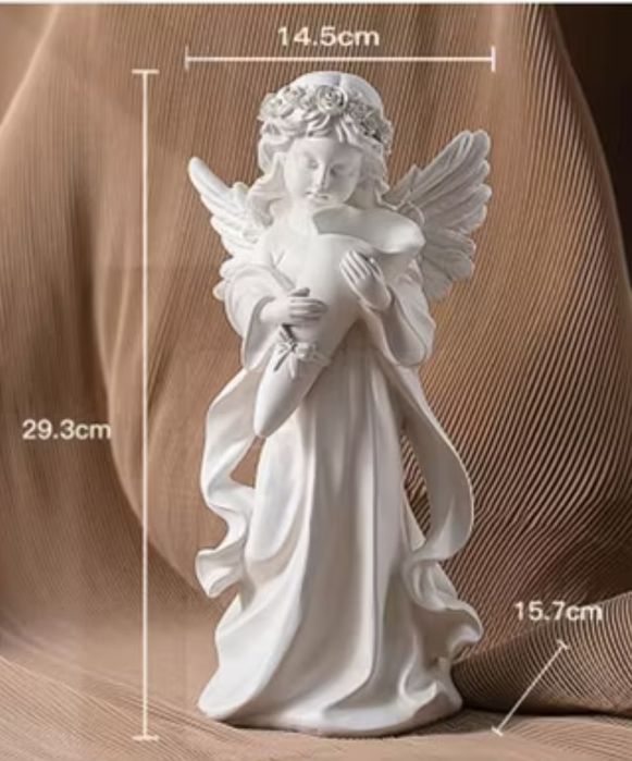 Статуэтка Ангел с крыльями 27 см, гипс