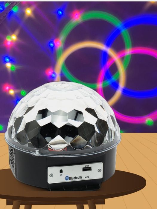 Diskoshar Bluetooth kolonka bilan, masofadan boshqarish pulti bilan