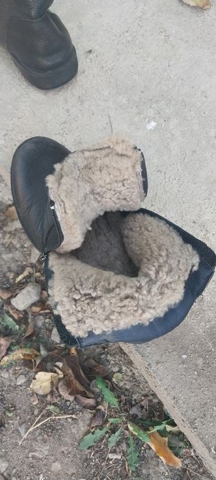 Сапоги детские  зимние кожаные