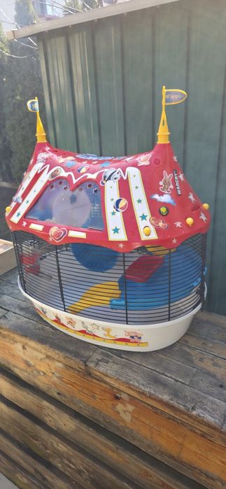 Cusca pentru hamster Ferplast Circus Fun, cu accesorii, 49.5x34x42.5