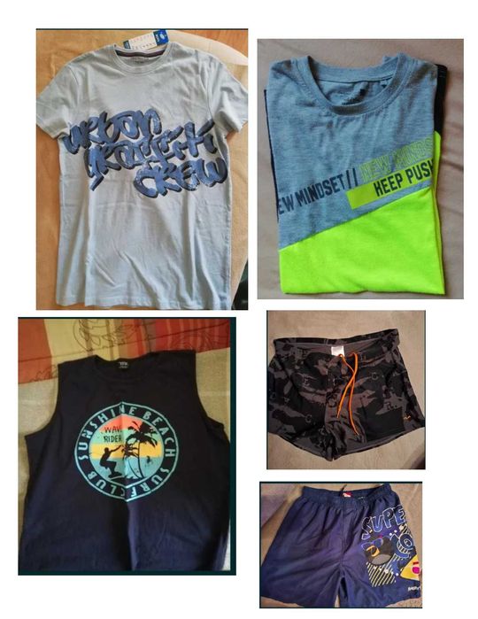 Якeта, долнища, тениски 158 см за момче, Quiksilver, Mango, HM и други