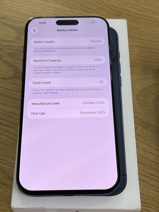 Бартер като нов iphone 17 pro max 256gb blue 23 цъкала