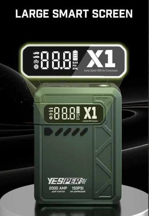 robot pornire auto compresor auto portabil Baterie externa Jumpstarter