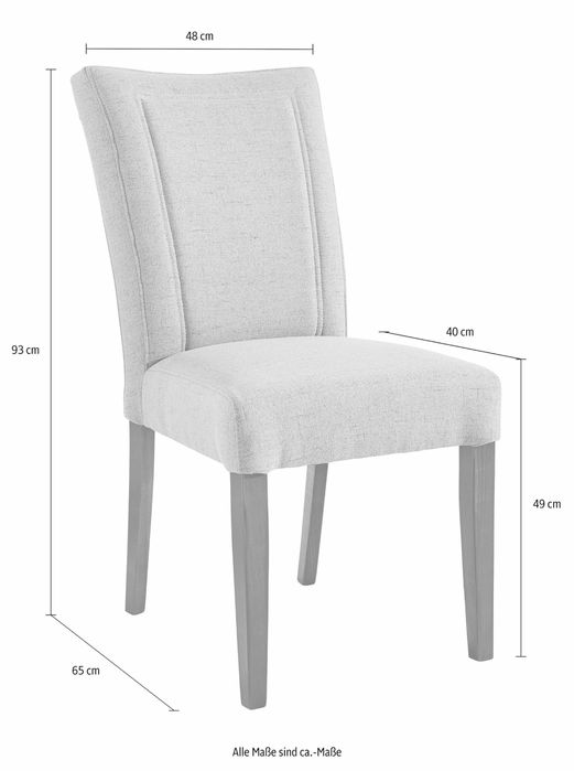 Set de 6 scaune tapitate Zena , Albastru