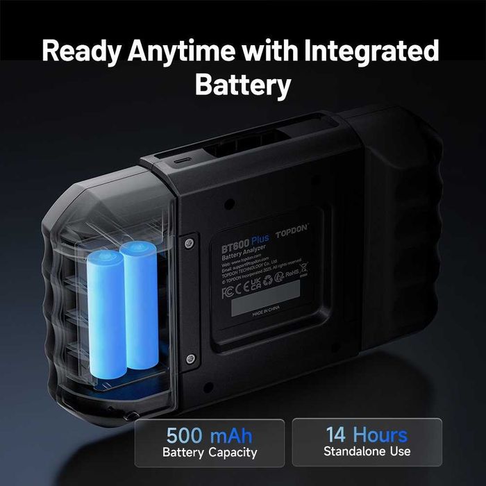 TOPDON BT600 Plus 12/24V професионален тестер за акумулатори