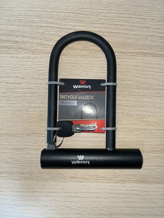 Antifurt bicicletă tip U-Lock Wailfort nou, cu 2 chei
