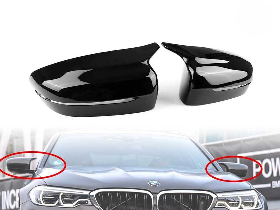 Capace oglinzi sport M negru lucios BMW seria 3 4 5 7 G11 G30 G20 G22