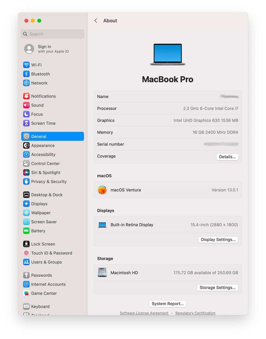 MacBook Pro 15 Retina macOS Ventura intel i7 laptop — миниатюра 9