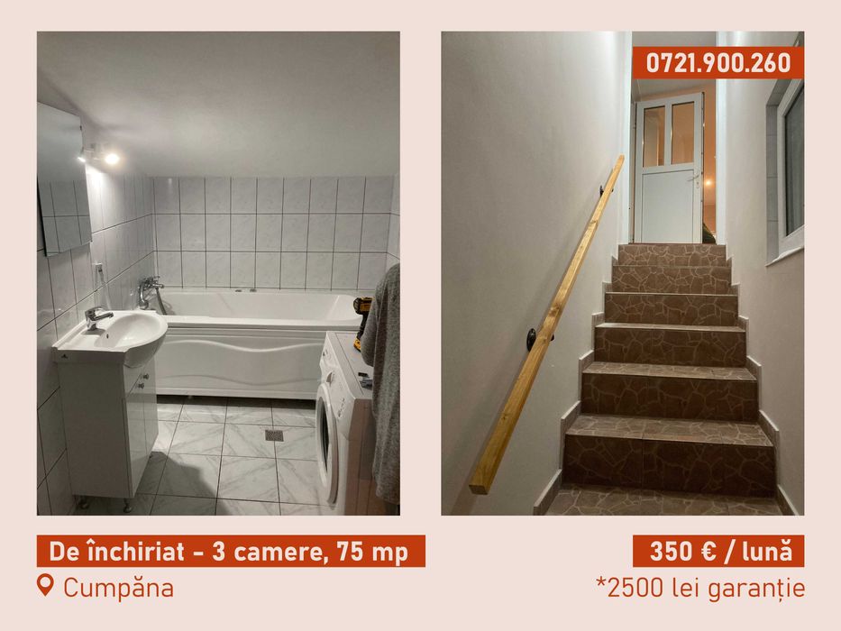 Apartament cu 3 camere, balcon și terasă – Intrare separată, Etaj 1