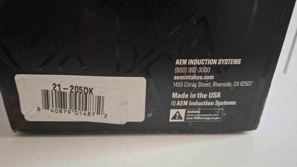 Спортен филтър сух reusable AEM 21-205DK