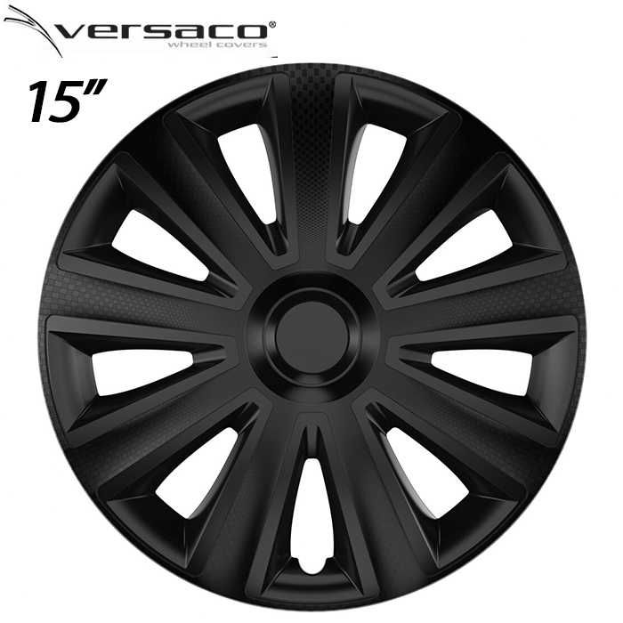 4 Броя Тасове за джанти 15'' Versaco Carbon Aviator - Black