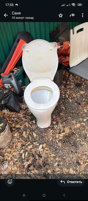 Унитаз в хорошем состоянии