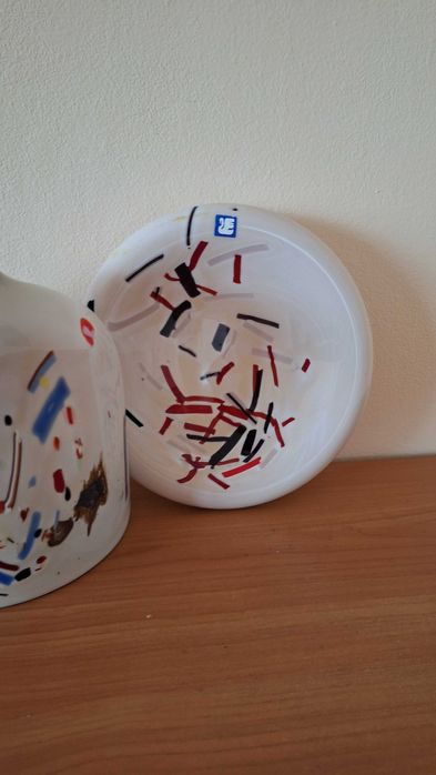 Порцелан, ваза и чиния, комплект, високо качество