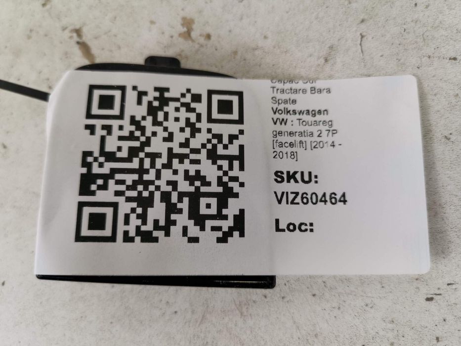 Капак Кука Теглене Задна Броня Фолксваген / Volkswagen VW Touareg 2 ге