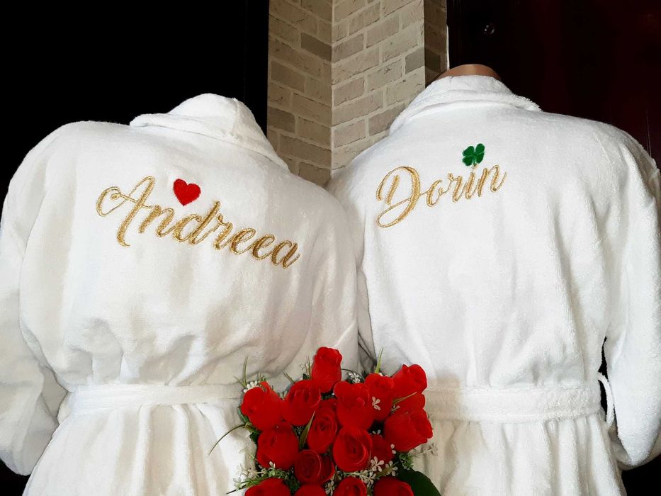 Halate brodate personalizate - cadou aniversari /evenimente