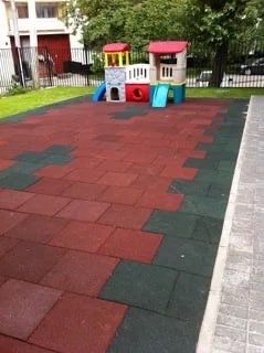 Резиновая брусчатка, тротуарная плитка из резиновой крошки