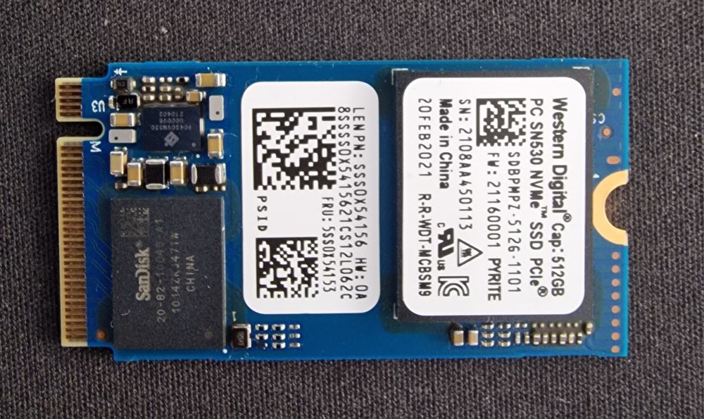 SSD 512 gb si  256 GB laptop NVMe