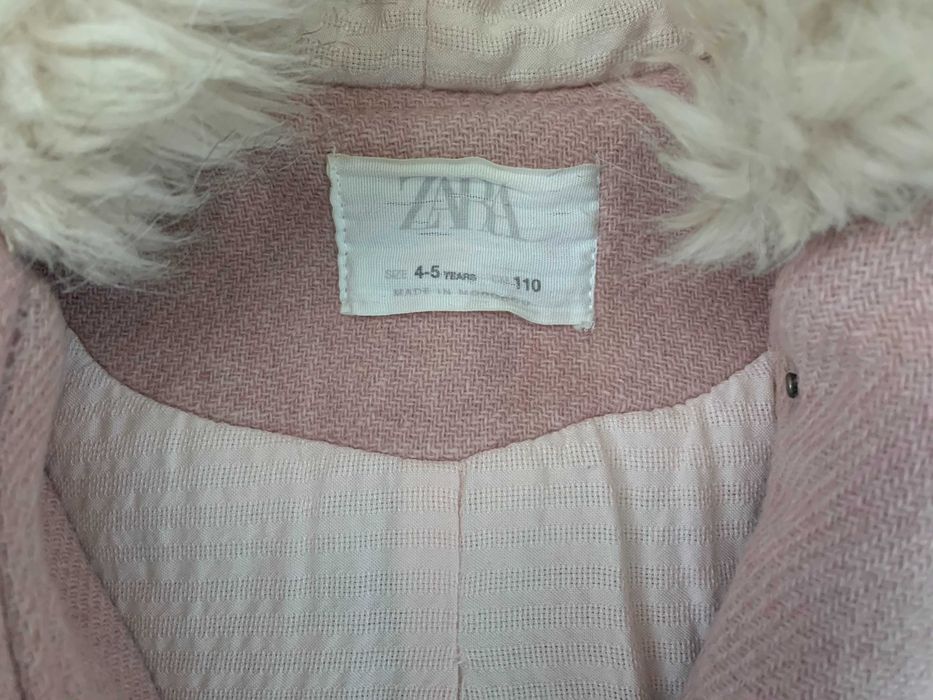 Вълнено палто за момиче ZARA - 110 см