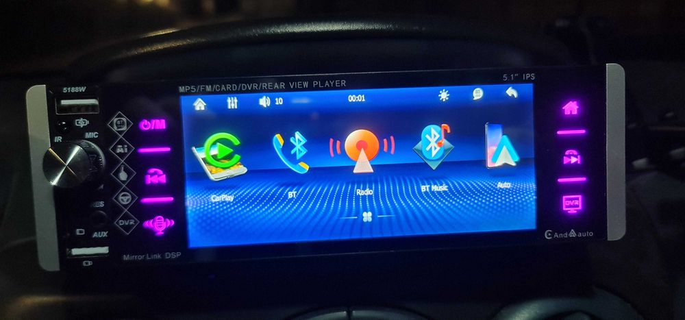 Универсална Мултимедия android auto DIN 1, 12,95см. Тъчскрин Carplayer