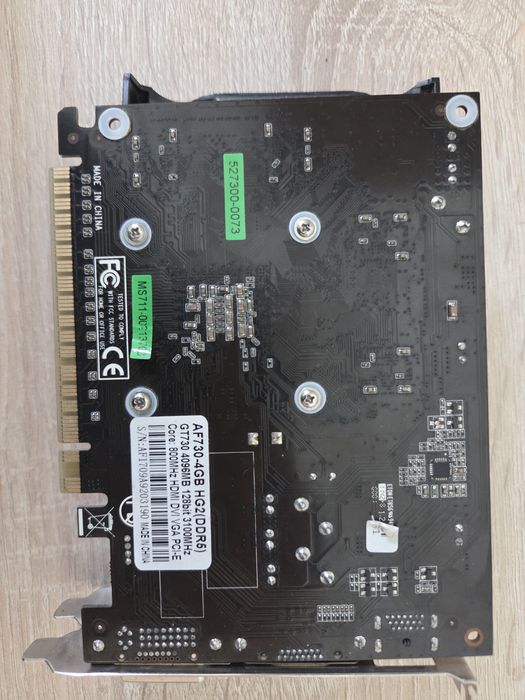 Видеокарта GT 730 4GB DDR5 с артефактами


---

Заголовок:
Видеокарт