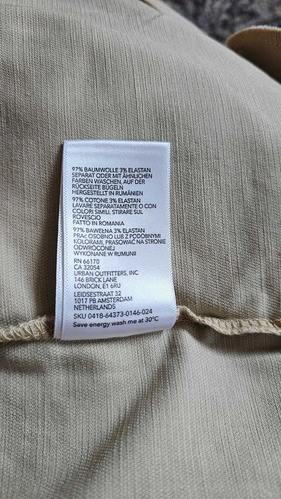 Pantaloni Wide-Leg Urban Outfitters - Bej Natural | Arată Impecabil!