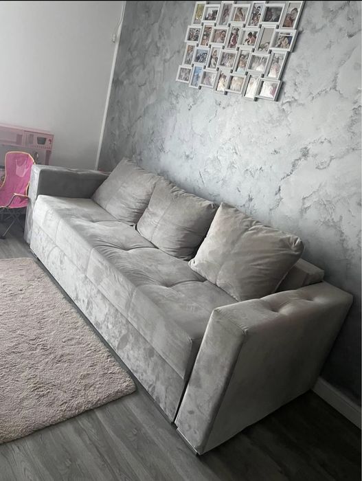 Vand canapea stofa L 2300 x H 850 x A 1100 (Extinsa L1900 x A 1650)
Cu