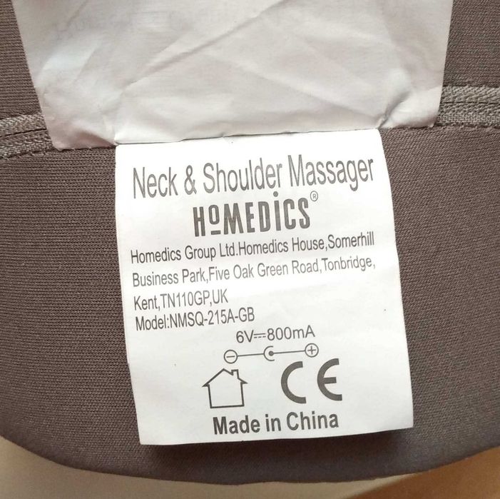 Aparat de masaj portabil cu vibratii pentru gat Homedics