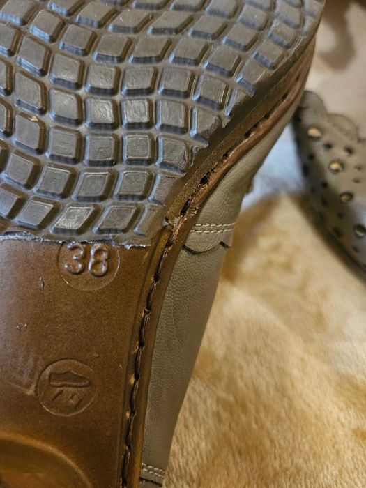 Sandale piele perforata Rieker 38