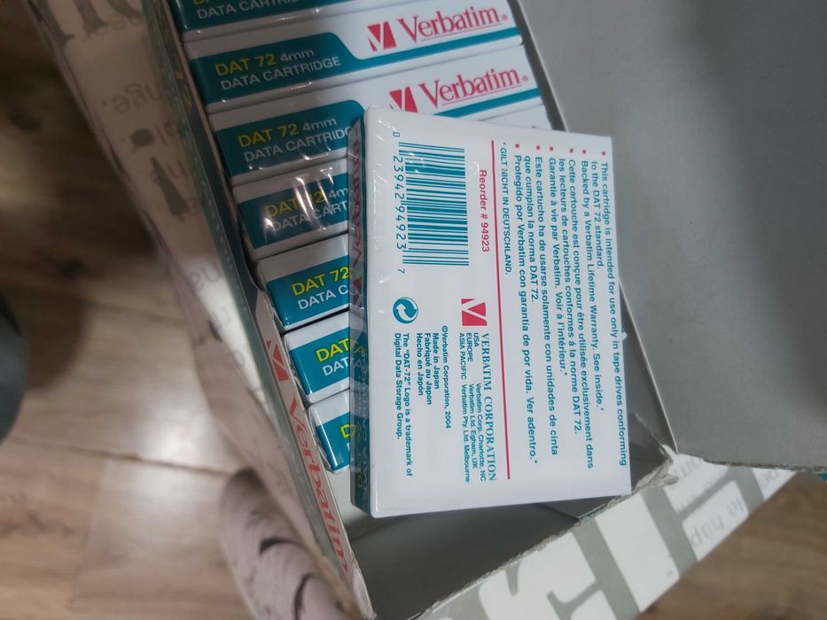 Verbatim 4mm DAT 72 36/72GB касета за данни