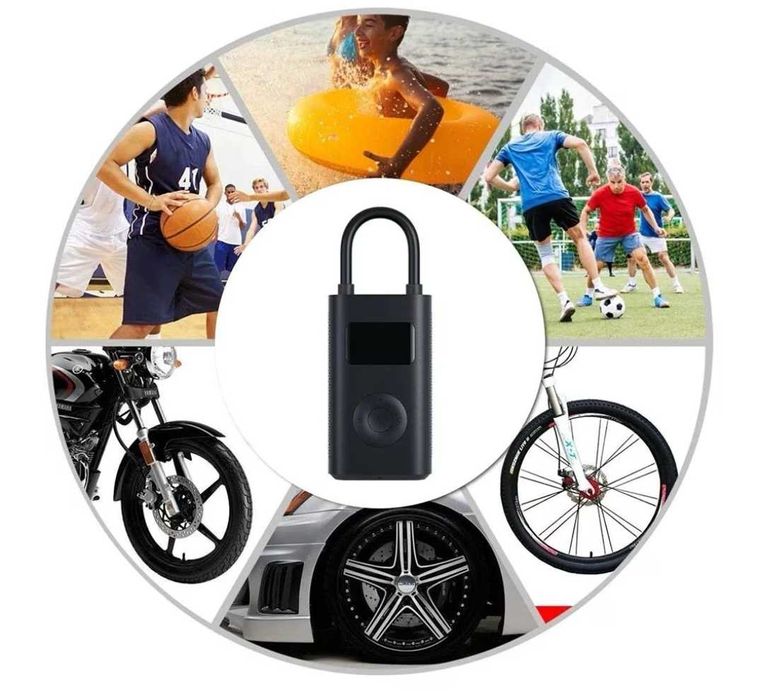 Compresor auto, afisaj digital LCD, Lanterna LED, baterie 4000 mAh