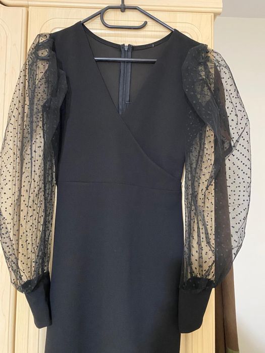 Rochie scurta neagra eleganta de ocazie