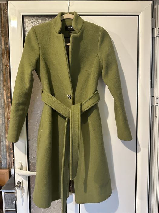Avin вълнено зелено палто