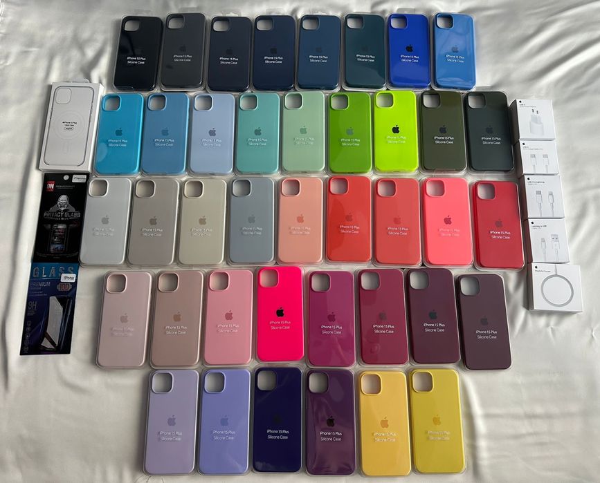 Husa carcasa silicon Apple pentru iPhone 15 Plus 15 Pro 15 Pro Max