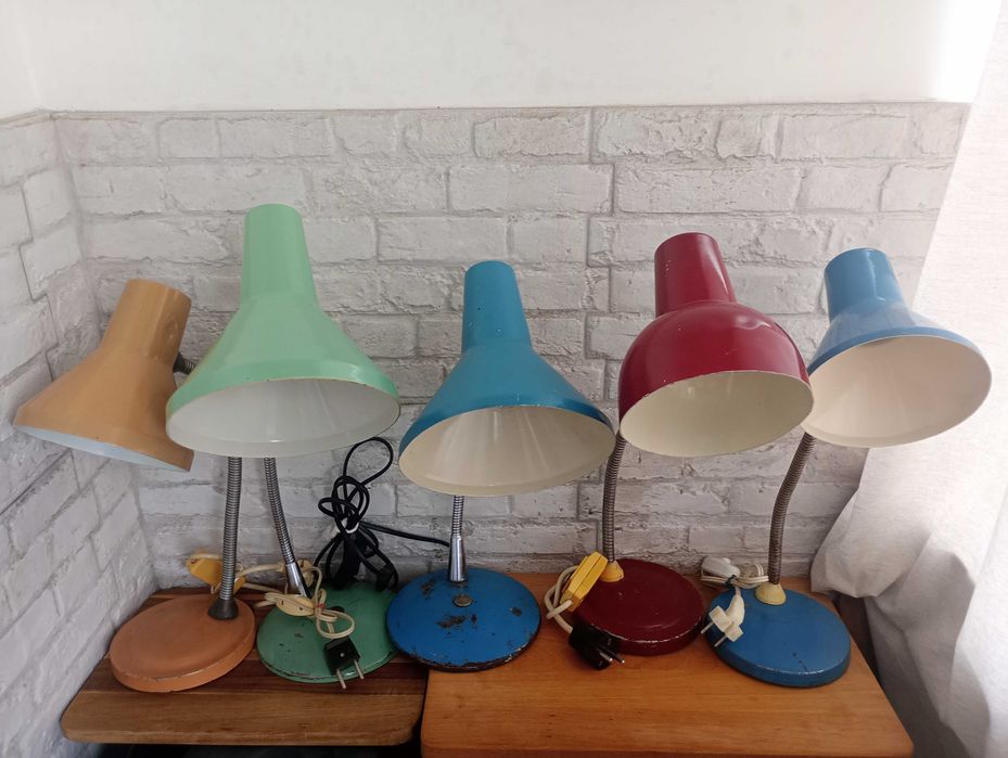 Стара настолна лампа от соца 4 броя