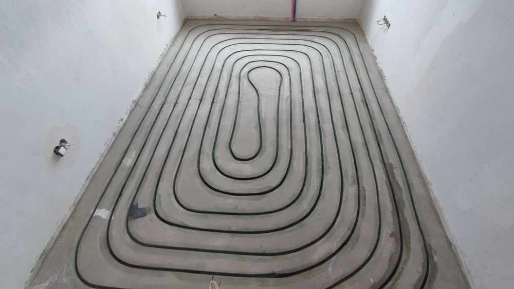 Водно подово отопление чрез фрезоване