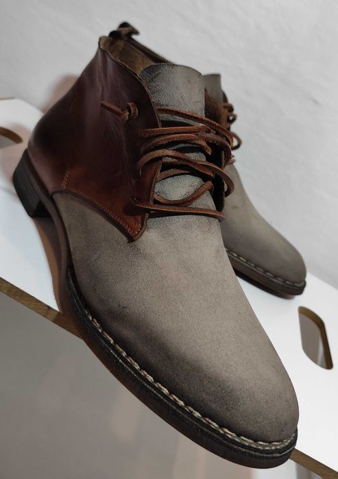 Ghete lace up 42 de lux Silvano Sassetti NOI piele naturala moale