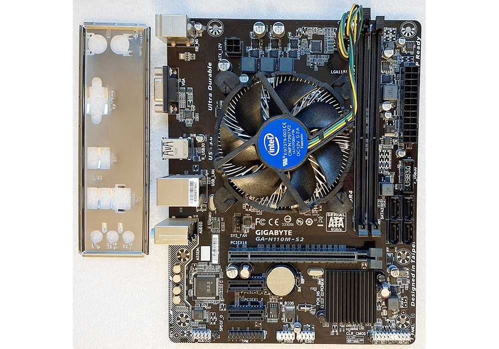 Kit Placa de baza Gigabyte GA-H110M-S2 1151 + Procesor Intel G4400