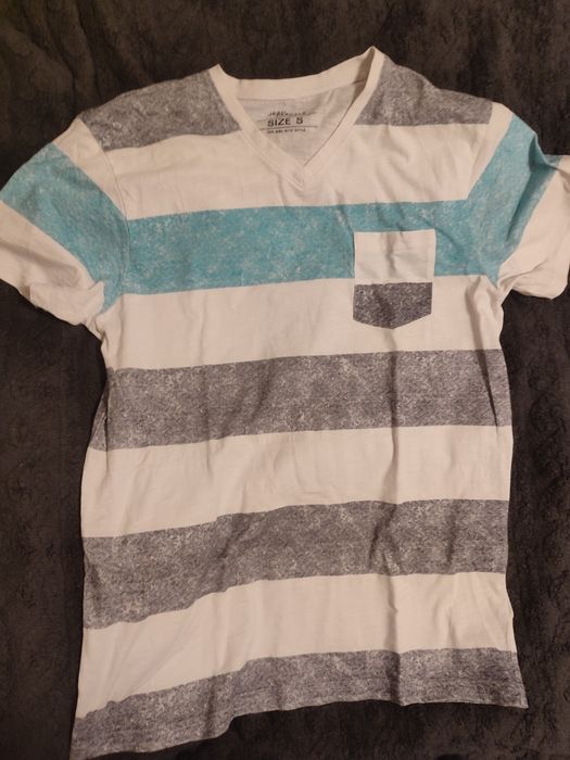 Tricou American Eagle – dungi albastre/gri, mărimea S