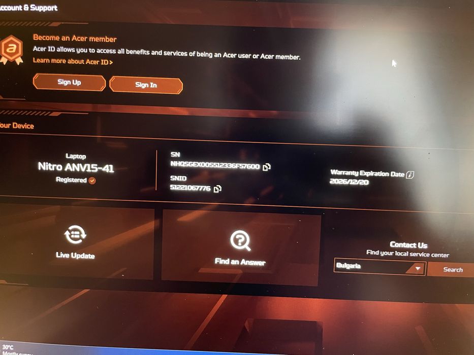 Acer Nitro V15 ANV15-41